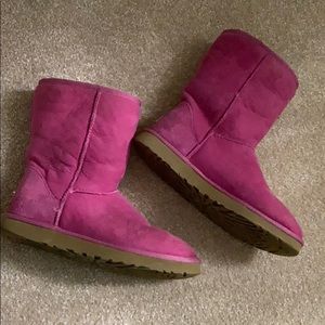 Pink UGG short boots